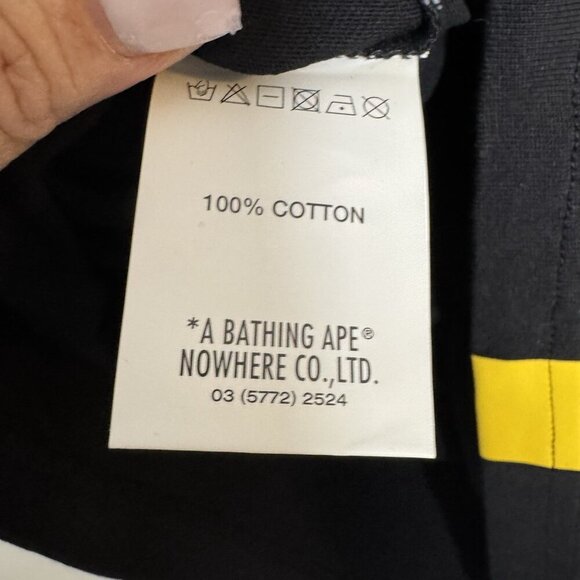 Aape by A Bathing Ape Woodland Camo Moonface T-Shirt black mens Size medium New - Picture 10 of 14